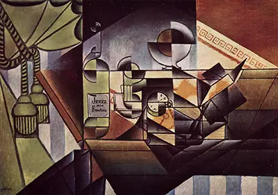 The Watch and Sherry Bottle Juan Gris
